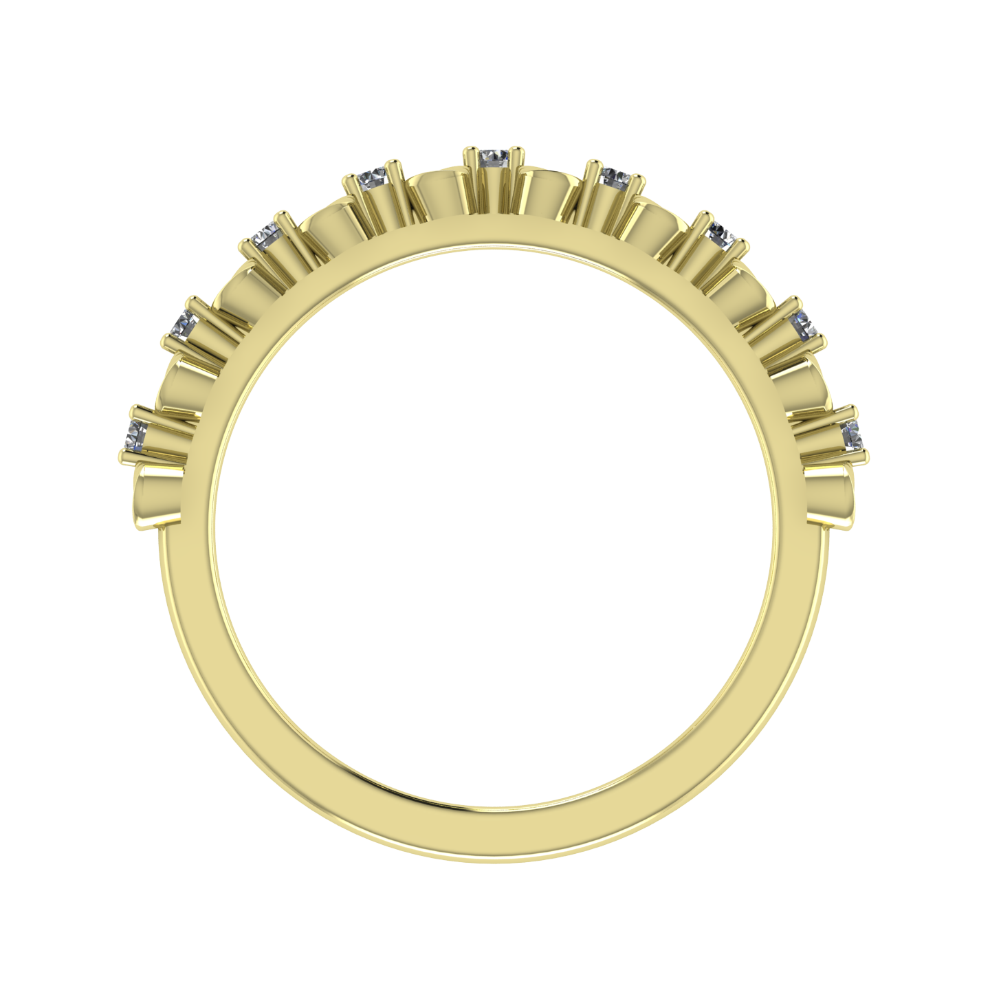 DIAMOND BANDS & STACKABLES STACKABLE  HALFWAY  RINGS & BANDS